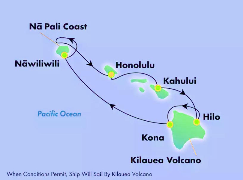 cruises to hawaii in january 2024